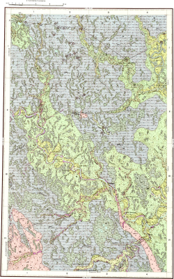 Q-39-XXI. Геологическая карта СССР. Карта четвертичных образований. Тиманская серия