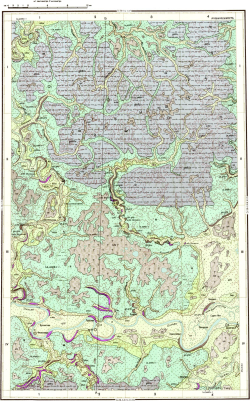 Q-39-XXII. Геологическая карта СССР. Карта четвертичных образований. Печорская серия