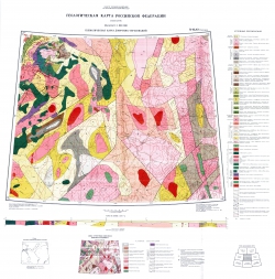 Q-42,43 (Салехард). Геологическая карта Российской Федерации (новая серия). Схематическая карта доюрских образований