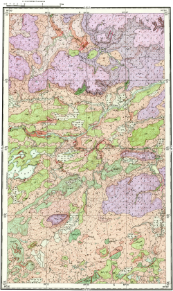 Q-45-XII. Геологическая карта СССР. Туруханская серия