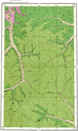 Q-49-XII. Геологическая карта СССР. Верхне-Вилюйская серия