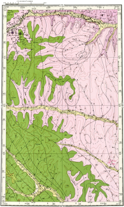 Q-50-VIII. Геологическая карта СССР. Верхневилюйская серия