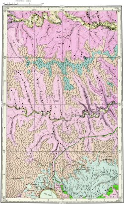 Q-50-XVI. Геологическая карта СССР. Верхневилюйская серия
