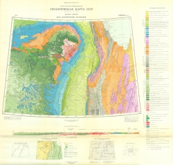 R-(50)-52 (Тикси). Геологическая карта СССР (новая серия). Карта дочетвертичных образований