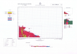 San Ciprian 3/8-2. Mapa geologico de Espana