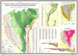 Структурно-тектоническая карта Тимано-Печорской нефтегазоносной провинции