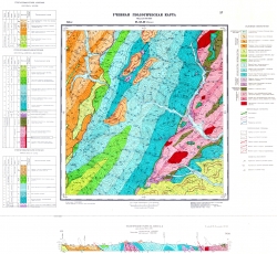Учебная геологическая карта №27. Старый комплект